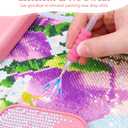 Electric Diamond Art Painting Pen, Epainter Vacuum Diamond Painting Pen Accessories, Wax-Free Precision Adsorption, Strong Suction for 2.5D/5D/AB Drills, Ergonomic Design Adult/Kid Friendly (Pink)