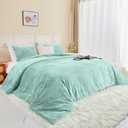 Bildenly Velvet Comforter Set Queen Size, Ultra-Soft Winter Quilt Sets, Luxury Bedspread Coverlet Quilted Bedding Set with 2 Pillow Shams for All Season, 90"x90" Teal Blue