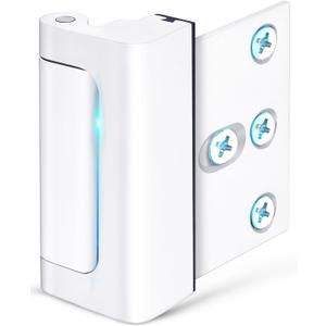 Home Security Door Reinforcement Lock Upgraded Front Door Locks for Kids Safety Withstand 800 lbs Metal Child Proof Door Latch Lock for Inside Door Top Extra Flip Lock High Deadbolt Lock Home Defender