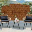 Natural Bamboo Reed Fence, 4FT x 16.4FT,Bamboo Privacy Screen for Garden, Decorative Fence for Outdoor Privacy Screening, Sun Blocking, Decorative Divider, Brown