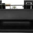 Tailgate Door Handle, Compatible with 2004-2012 Chevy Colorado & GMC Canyon & Isuzu i-280 / i-290 / i-350 / i-370, Exterior Rear w/ Keyhole | Replace# 80584, GM1915118 Tail gate Liftgate Latch Lock (Black Tailgate Handle w/keyhole)