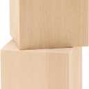 DIY Wooden Cubes 2-1/2-inch, Pack of 2 Large Wooden Blocks, Unfinished Wood Blocks for Crafts, STEM, Dice, and Building Blocks for Stacking, by Woodpeckers