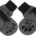 EXPAWLORER Anti Slip Dog Socks to Prevent Licking Paws, Dog Shoes for Hot Pavement, Dog Booties for Small Medium Large Senior Dogs, Traction Control Boots & Paw Protectors for Hardwood Floors, XXL