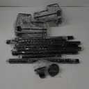 Corner Shower Caddy Tension Pole - 4 Tier Stainless Steel Rustproof Shower Corner Caddy for Bathtub Bathroom Shower Organizer Shelves Adjustable Pole 25-114.2 Inch Black