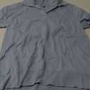 Arach&Cloz Women's Wool Blend Summer Fall Tops Business Casual Polo Shirts 2025 (X-Large, Light Blue)