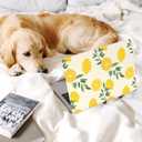 Seorsok Compatible with MacBook Air 13 Inch Case2022 2021 2020 2019 2018 Release A1932 A2179 M1 A2337 Touch ID,Cute Plastic Hard Shell Case with Keyboard Cover,Lemon