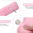 Computer Keyboard Wrist Rest Stand Set for Desktop, Keyboard Holder Easy Typing with Wrist Pad for Office, Home, School - Pink