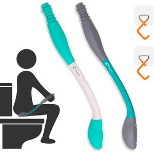 Toilet Aids for Wiping  15.7 Long Reach Comfort Butt Wiper Tools Self-Help Toilet Butt Wipe Tool, Elderly from Back Surgery