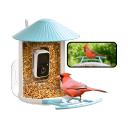 NETVUE by Birdfy Smart Bird Feeder with Camera Solar Power, Smart AI Birdwatching Camera, Auto Capture & Notify, Clear Day & Color Night Video & Pictures, Ideal Gift for Lover