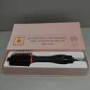 Plus 2.0 Hair Dryer Brush Blow Dryer Brush in One, 2'' Oval Brush Head Hot Air Brush Styler & Volumizer with Ionic Technology, NTC Smart Temp Control for Smooth, Frizz-Free, Shiny Hair (Black/Red)