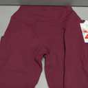 Sunzel Sunzfly Hidden Butt Scrunch Workout Leggings for Women, Butt Lifting High Waisted Gym Yoga Pants with Tummy Control 25" Cherry Red Small