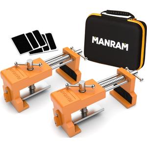 Cabinet Clamps 2 Pack - Protective Case Included - Claw Clamps for Cabinets, Cabinet Face Frame Clamps