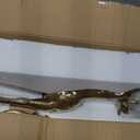 Creative Co-Op Decorative Standing Deer Figurine, Gold, 11"L x 4"W x 14"H