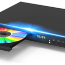 Blu Ray DVD Player, 1080P Home Theater Disc System, Play All DVDs and Region A 1 Blu-Rays, Support Max 128G USB Flash Drive + HDMI/AV/Coaxial Output + Built-in PAL/NTSC with HDMI/AV Cable