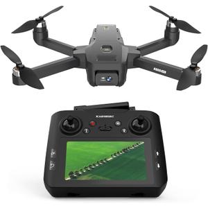 GPS Drone with Camera Adults, 4.5 Inch LCD Screen RC, 32G SD Card with Professional GPS, FPV Drone with Auto Return Follow Me for Beginner, Brushless Drones Follow Me Long Range, Handbag under 249g