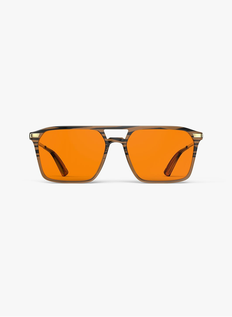 Goiteia Orange Blue Light Blocking Glasses-Retro 70s Blue Light Glasses for Men Women, Easier Sleep and Migraine Relief