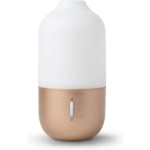 Diffuser for Essential Oils - Ultrasonic Aroma Diffuser with 2 in 1 100ml and 500ml Dual Capacity, Matte Gold