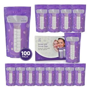 Breastmilk Storage Bag100-Pack 7oz Breast Milk Storage Bags Freezer BPA Free  Leakproof Double Zip Milk Bags for Breastmilk Refrigeration  Self-Standing Disposable Breastmilk Storage