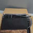 SWTYMIKI 9-Tier Rolling File Cart - Paper Organizer with Drawer and Trays, Wood Desk Office Organizer, Office Organization and Binder Storage for Workspace, Home, School, Espresso