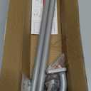 UIOSANRT Warp Around Curtain Rods for Windows 28 to 48 inch, 5/8" Diameter Blackout Curtain Rod for Bedroom Living Room Silver