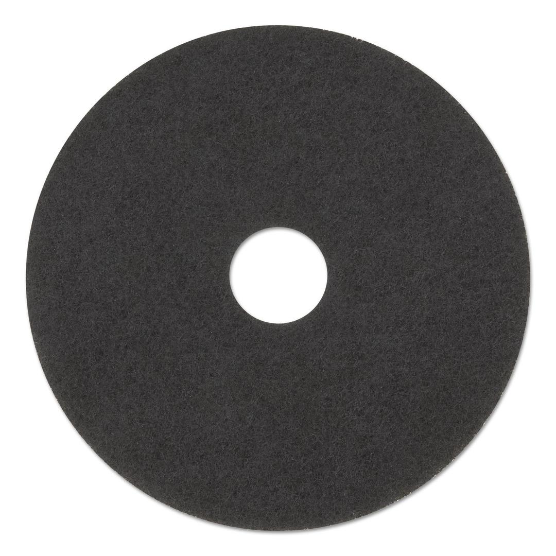 Boardwalk Stripping Floor Pads, 20" Diameter, Black, 5Pcs