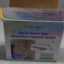 Slip-On Tub Hose 5FT - Flexible Bathtub Faucet Sprayer Attachment for Cleaning & Pet Care -Dog Shower Hose- No Installation - Fits Faucets Up to 3" Wide - Portable