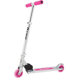 Razor A Kick Scooter for Kids - Lightweight, Foldable, Aluminum Frame, and Adjustable Handlebars (Pink)