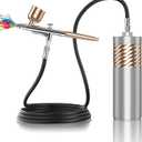 Cordless-Airbrush Kit Handheld Mini Air-Brush Compressor - Rechargeable Portable High Pressure Air Brushes for Painting, Tattoo, Nail Art, Model, Makeup, Cake, Barber