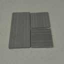 3PCS Water Absorbing Stone Tray, DryingNeat Diatomite Stone Sink Tray, Instant Dry Sink Coasters, Kitchen Sponge Hand Soap Holder, Countertop Fast Drying Counter Trays,8 * 4inch and 4 * 4inch (1pcs 2110cm + 2pcs 1010cm Gray Stripe)