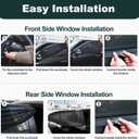 XCBYT Car Window Shades, Car Window Covers to Block UV and Heat, Window Shade for Bay in Car, Car Window Screen for Privacy Protection with Elastic Breathable Mesh for Camping Napping Dressing (XW-FWZ-B)