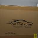 Car Seat Cover, Seat Covers for Cars, Luxury Faux Leather Waterproof Seat Covers, Car Seat Protector Accessories Universal Fit Most Vehicles BlackBrown Front Pair (BlackCoffee)