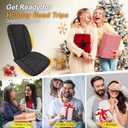 Kingphenix 5-Piece Memory Foam Car Seat Cushion Set with Full Back Support Pillow, Comfort for Long Drives & Road Trips, Universal Automotive Comfort for Most Car, Van, Truck, SUV, Black