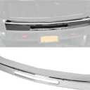 ECOTRIC Impact Bar Compatible with 2007-2013 Chevy Silverado 1500 2500 3500 Pickup Front Bumper Impact Face Bar Chrome Steel Replace For GM1002831 15941850 (W/Front Air Intake Cutout, Silvery)