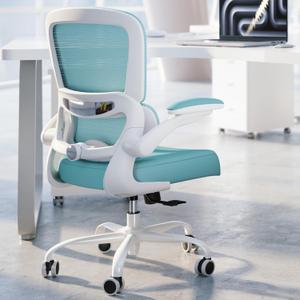 TRALT Office Chair - Ergonomic Desk Chair with Adjustable Lumbar Support, Mesh Computer Chair, Executive Chairs for Home Office Comfortable Lumbar Support (Mint Green)