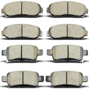 8 pcs Front Rear Ceramic Brake Pads Kit Fit For 2005 2006 2007 2008 2009 2010 Honda Odyssey(D1089 D1088)