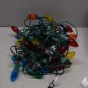 Minetom C9 Bulb String Lights Outdoor 50 Feet Multicolored Christmas Lights Green Wire for Outdoor Patio Room Christmas Tree Party Backyard Decoration, E17 Base, 50 +2 Bulbs