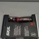 SKIL Rechargeable 4V Cordless Screwdriver with Circuit Sensor Technology, Includes 9pcs Bit, 1pc Bit Holder, USB Charging Cable - SD561201, Red