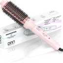 Thermal Brush,1.5 inch Heated Round Brushes,Non-Blowing Heated Brush,Dual Voltage CurlingBrush,Dual PTC Fast Style HeatedBrush,Ceramic Thermal RoundBrush Makes Hair Shinier & Smoother,Pink