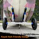 Kayak Cart, Paddle Board Cart Kayak Trolley Canoe Dolly SUP Carrier with Airless Tires