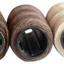 5 Rolls Sewing Threads Weaving Threads Using for Hand Sewing Hair Weft Hair Extensions Wig DIY (Black, Brown, Dark Brown, Beige, Khaki)