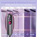 Travel Steamer for Clothes, 2-in-1 Clothes Steamer & Iron 4 Modes LCD Display, Hand Steamer for Clothes 1200W 15S Fast Heat-up 180ml Tank for 20Min Penetrating Garment Steamer, 100-120V
