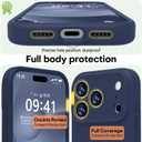 LOVE 3000 Designed for iPhone 17 Pro Max Case, Premium Silicone [Compatible with Magsafe][Soft Anti-Scratch Microfiber Lining] Shockproof Protective Phone Case for Men Women 6.9", Navy Blue