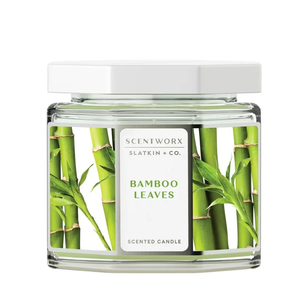 Scentworx 14.5 oz Bamboo Leaves 3-Wick Jar Candle by Slatkin & Co