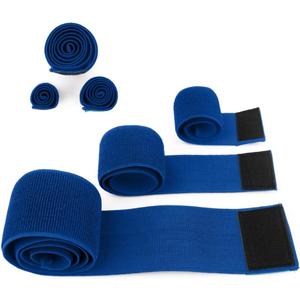 Hilph Ice Belt Extender - Elastic Hook and Loop Extension Strap Adds Length to Most Packs and Belts - Blue