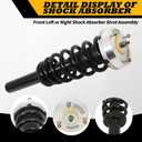 31316788780 Front Left or Right Shock Absorber Strut Assembly Compatible with X5 2007-2013 X6 2008-2014 172916 31326779228 31316778676