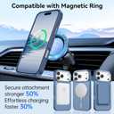 BENTOBEN Magnetic for iPhone 17 Pro Max Case 2025, [Compatible with MagSafe] Translucent Matte Slim Shockproof Anti-Slip Anti-Yellow Women Men Protective Phone Case for iPhone 17 Pro Max 6.9",Blue