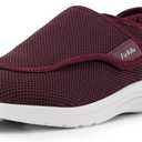 FitVille Diabetic Shoes for Women Extra Wide Walking Shoes Slip-On Orthopedic Shoes with Adjustable Strap for Swollen Feet Neuropathy - EasyTop Wings V2