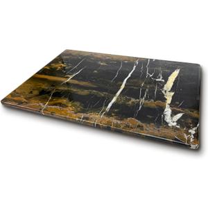 Black Multi Marble cutting board Best cheese - Pastry board and dough rolling Tray for Kitchen & Housewarming Gifts with Handmade Edges & Non-Slip Scratch Proof Pad 12x16