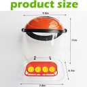 Hummingbird Feeder Hat Mask | Helmet-Style Hands-Free Design | 4 Spill-Proof Ports & Food Tray & Adjustable Headband | Lightweight PVC for Outdoor & Parent-Child Birdwatching | Red | 2 in 1