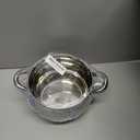 Daniks Classic 6-Piece Stainless Steel Induction Cookware Set  Dishwasher Safe Pots with Lids, Measuring Scale, Silver